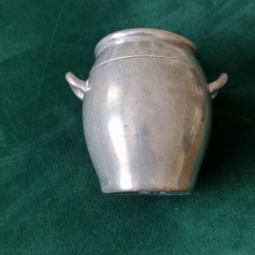 Vintage Royal Holland Pewter Small Canister / Pot / Jar With Side Handles